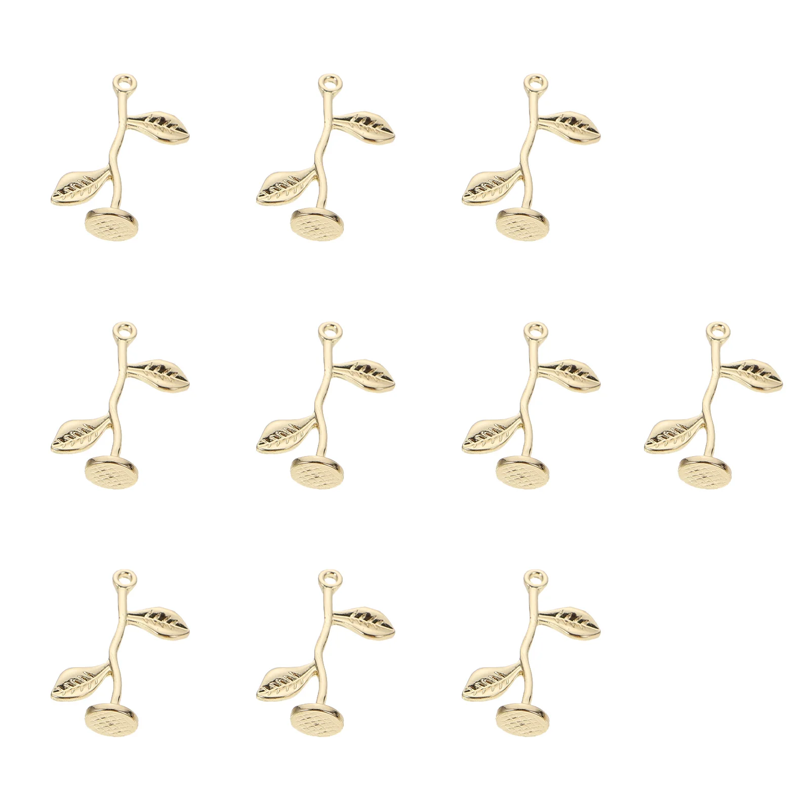 

10PCS Flower Earrings Creative Pendant Charm DIY Jewelry Accessories Leaf Hanging Decoration Quality Material Safe Use Crafts