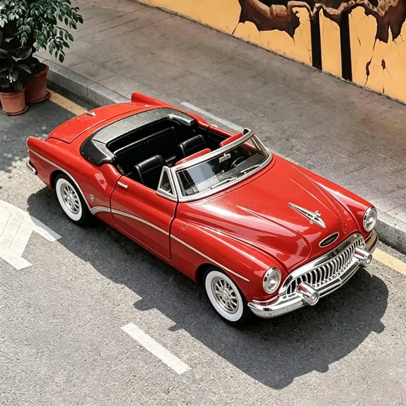 WELLY 1:24 1953 Buick Skylark Alloy Luxury Sports Car Model Diecast Metal Classic Retro Vehicles Car Model High Simulation Gifts