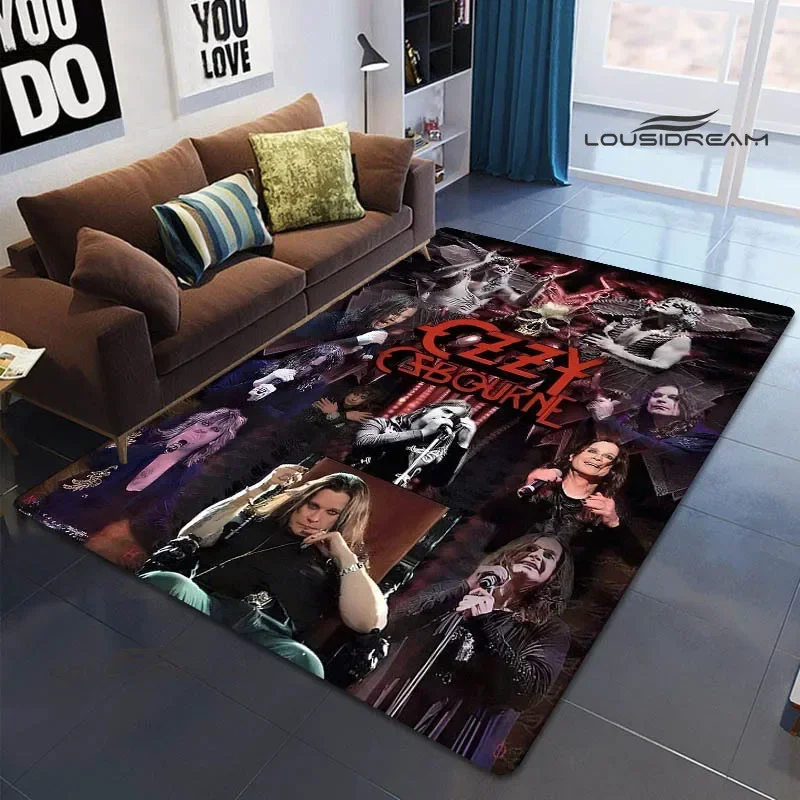 Ozzy osbourne retro printed carpet non-slip carpet yoga cushion area carpets outdoor carpets photography channel Birthday Gift