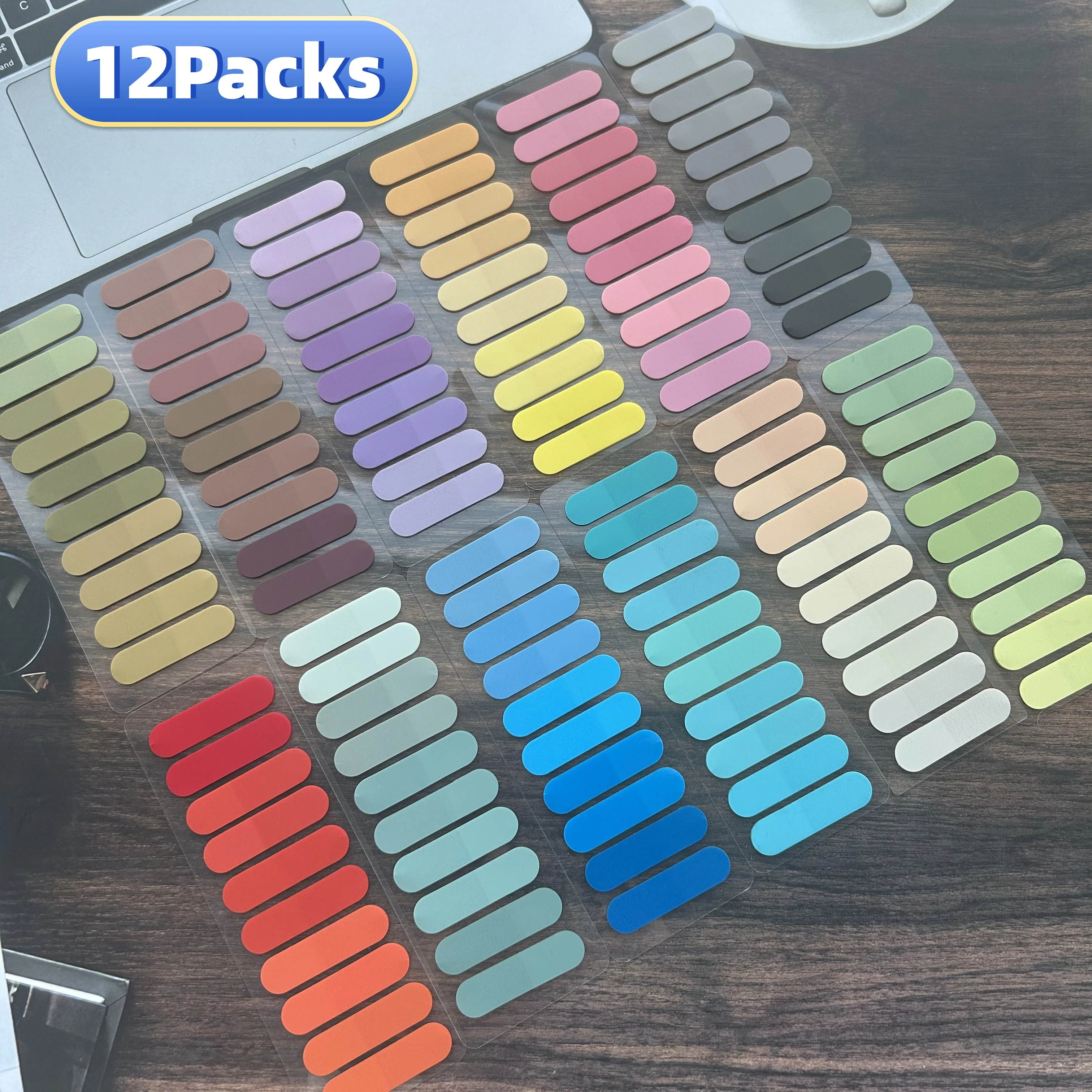 

2400 Sheets Transparent Sticky Notes Self-Adhesive Annotation Books Notepad Bookmarks Memo Pad Index Tabs Stationery