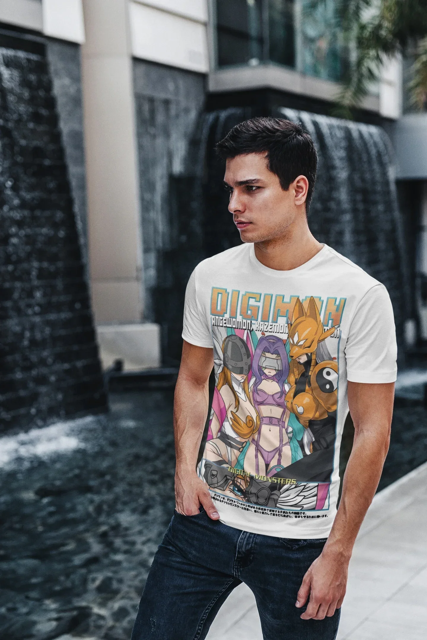 T-Shirt für Anime Digimon Evoluciones Perfectas