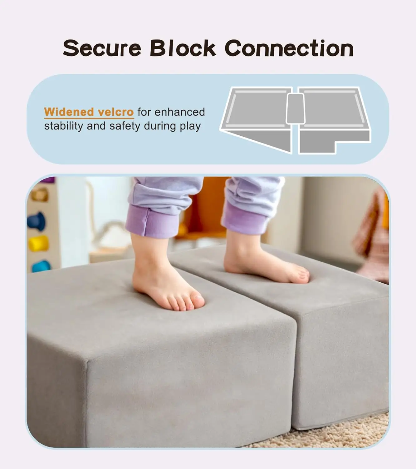 ألعاب تسلق للأطفال الصغار مكونة من 7 قطع في الأماكن المغلقة، مكعبات تسلق إسفنجية ناعمة مع حفرة كروية (الكرة غير متضمنة)، ألعاب تسلق متينة من أجل