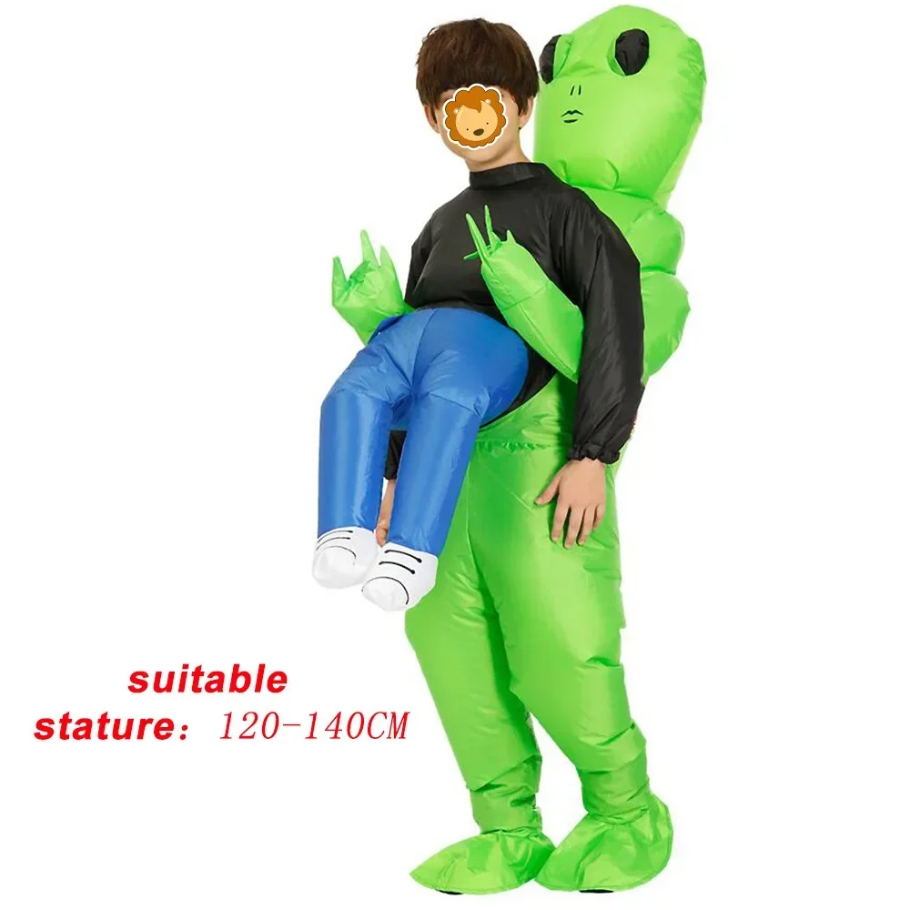 ET Alien inflatable suit Alien Monster Inflatable Costume Scary Green Alien Cosplay Costume For Adult Party Festival Stage