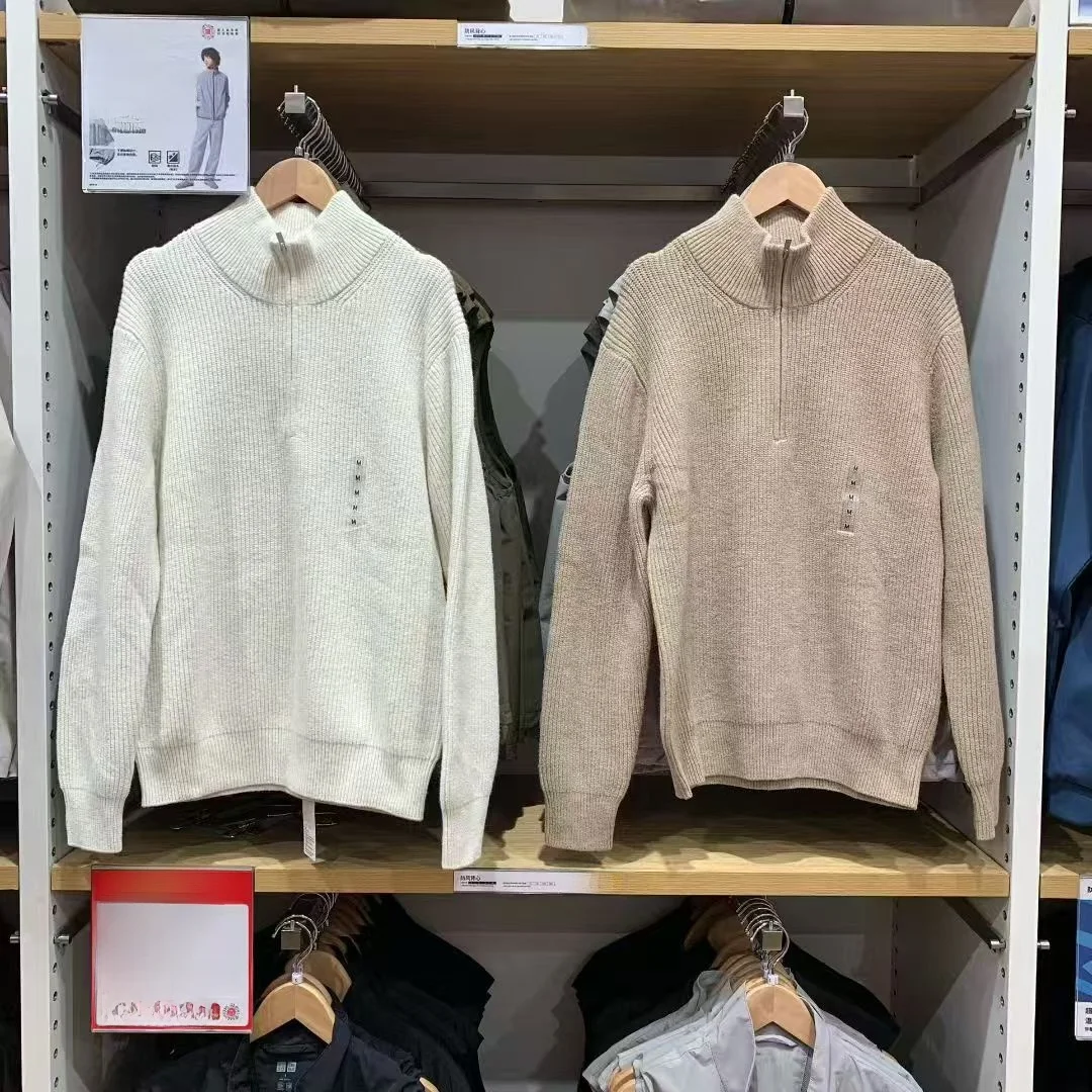 

Вязаный свитер для пар, толстовка на молнии, мягкий полиэстер, повседневный длинный свитер, теплый молодежный модный зимний свитер, Новое поступление