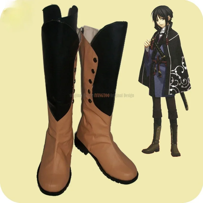 Hakuoki Nagumo Kaoru Обувь с персонажами аниме Обувь для косплея Сапоги Костюм для вечеринки Опора