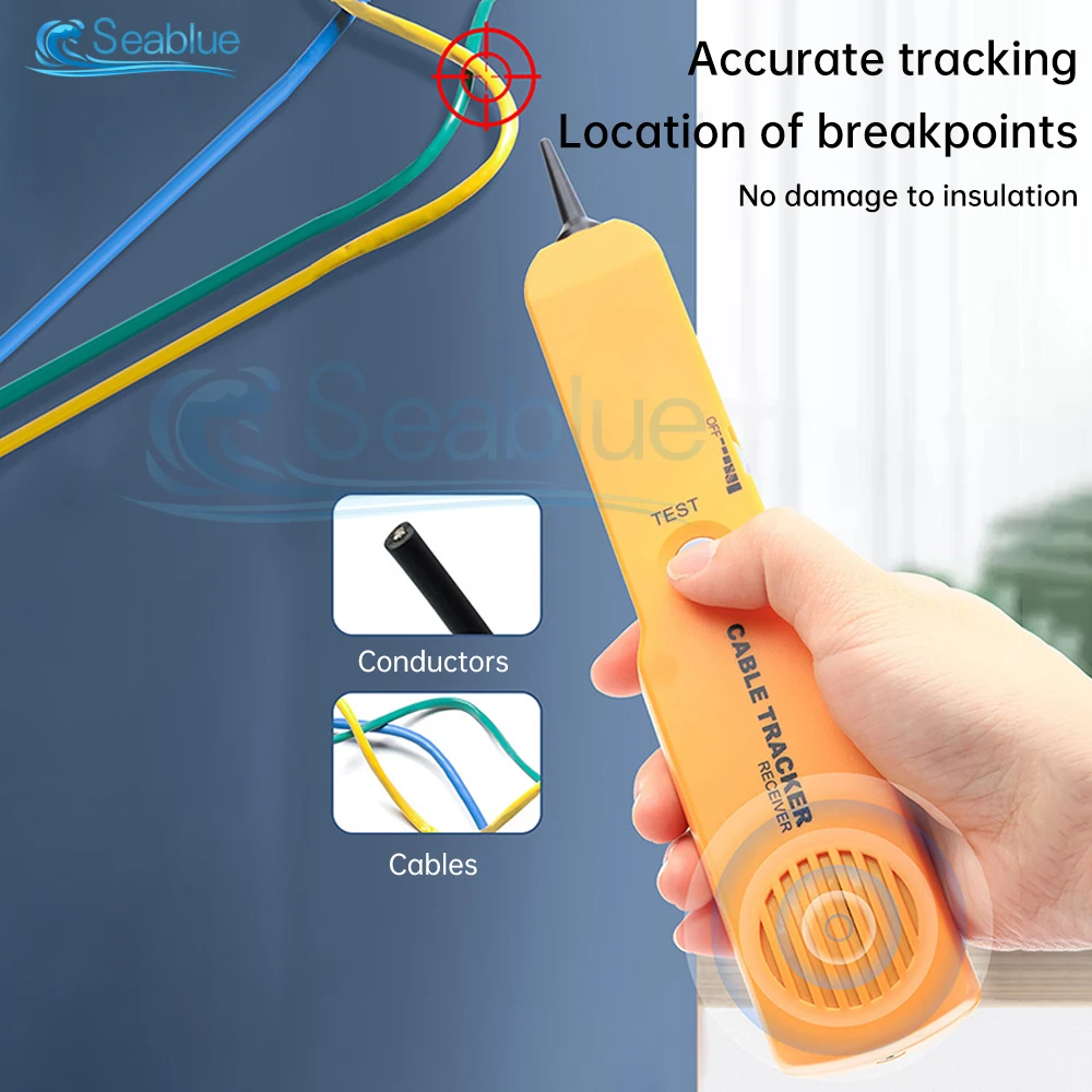 Network Cable Tester LAN Telephone Wire Tracker Diagnose Tone Tracer for STP UTP Cat5 Cat6 RJ45 RJ11 Detector Line Finder