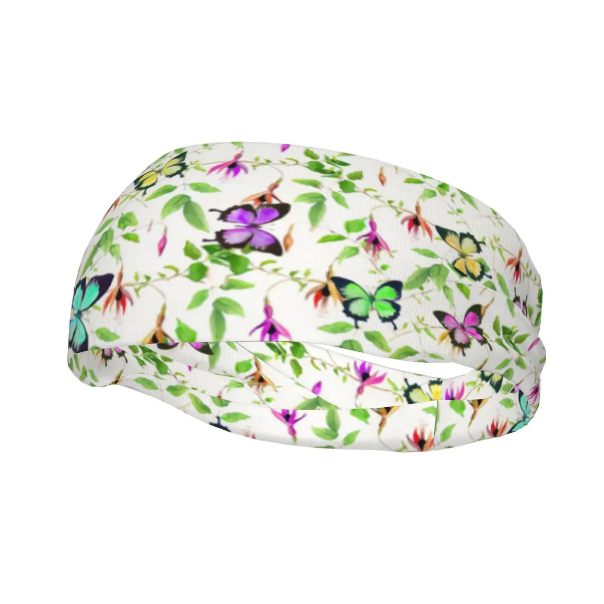 

Exotic Flowers In The Rainforest Floral Pattern Elastic Hair Band Yoga Headband Makeup Hair Hoop Headwrap