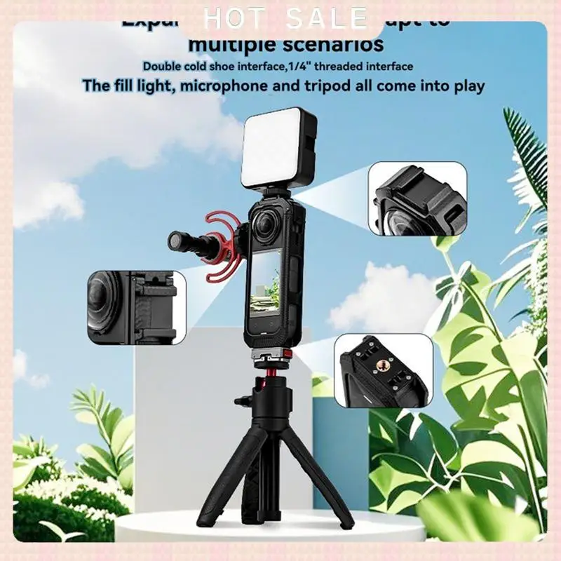 24-Hour Delivery Lens Cap Lense Guards PC Frame Cage Silicone For Insta360 X5 Camera Accessories Kit For Insta 360 X5