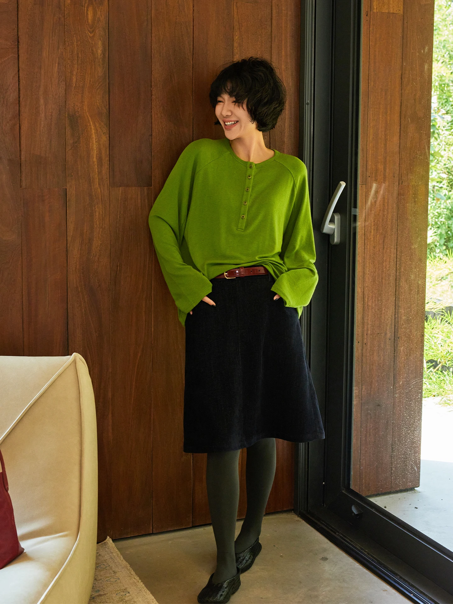 

Loose Fit een Long Sve Women's T-irt Comfortable Casual Sle Autumn New Arrival Korean Sle Slimming Top by BUUE