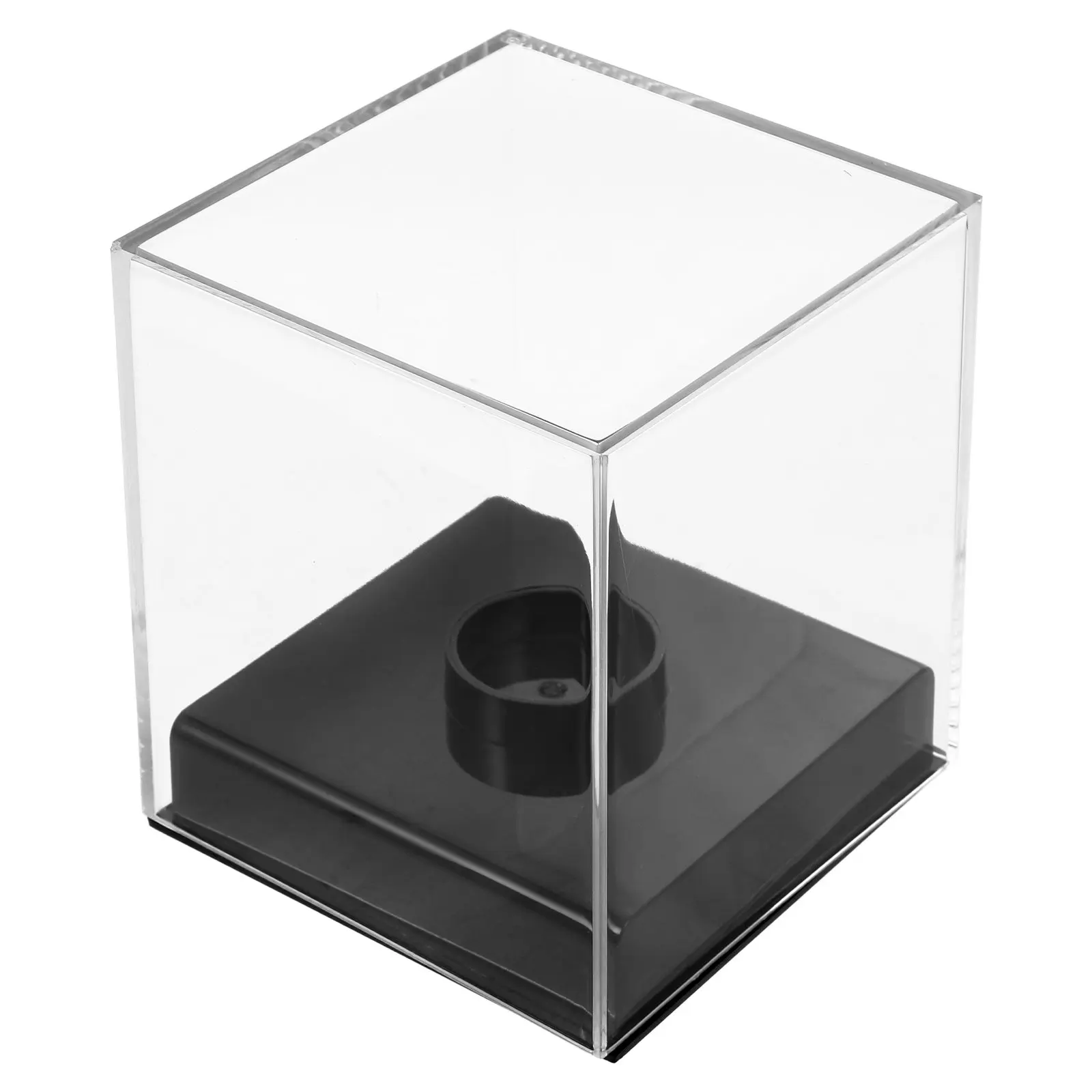 Acrylic Baseball Display Case Clear Square Transparent Holder for Baseball Tennis Golf Balls Home Office Collection Display Box