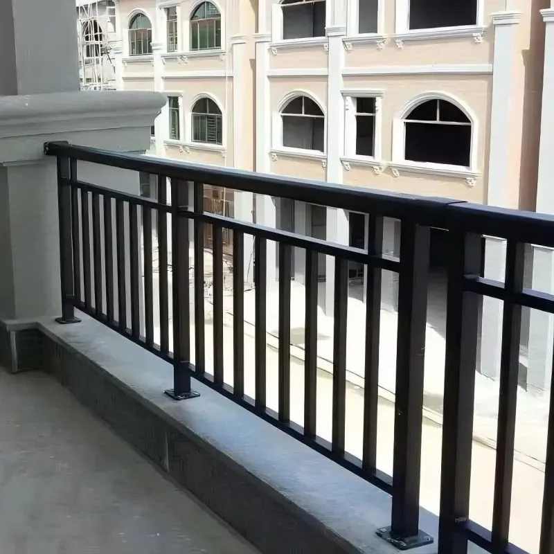 Eco-Friendly Galvanized Steel Powder Coated Balcony Guardrails Modern Fencing Customizable Dimensions Easy Assembly Outdoor