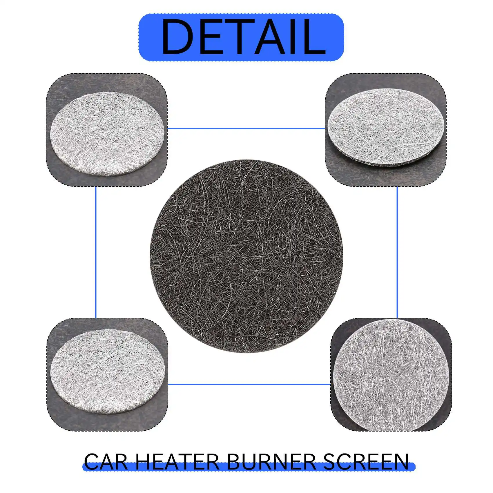 Car Heater Burner Mesh, Parking Heaters Screen Pad, peça de reposição para Webasto Thermo Top, E, C, V, EVO, 4, 5, 40mm