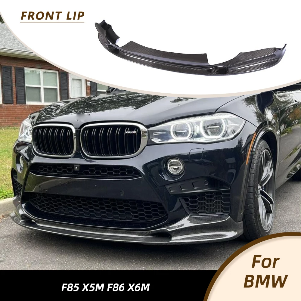 

Передний бампер автомобиля для BMW F85 X5M F86 X6M 2015-2018 Передний бампер ChinLip Спойлер Сплиттеры Автомобильные гоночные комплекты кузова из углеродного волокна