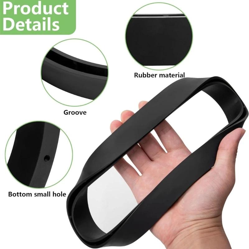 2 Pack ถังโพรเพนสนับสนุนแหวนกระบอกเสถียรภาพสนับสนุนโพรเพนอุปกรณ์เสริมแหวนฐานผู้ถือ Antislip ถังแหวน A6HB