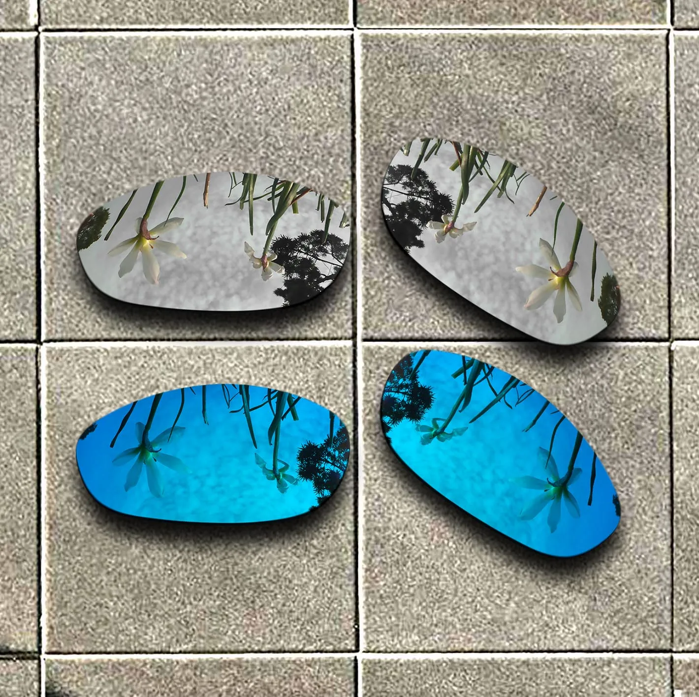 

100% Precisely Cut Polarized Replacement Lenses for-Oakley Monster Dog Sunglasses Chrome & Blue Combine Options