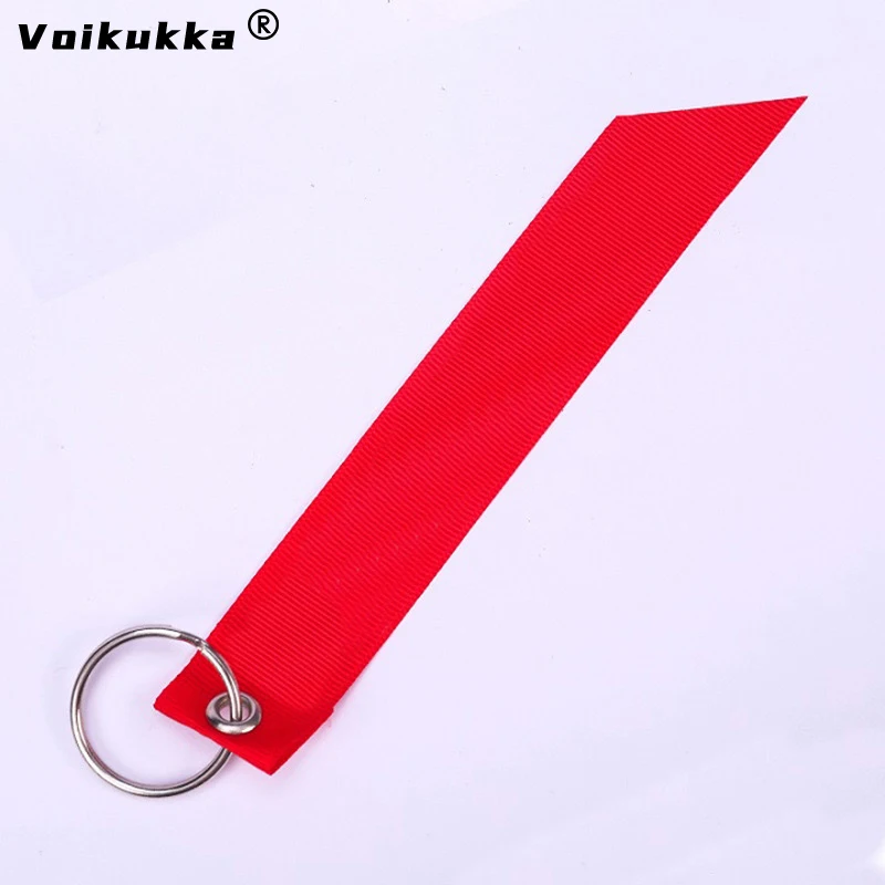 Voikukka Jewelry Red Letter One Side Printing Remove Before Flight Motorcycle Exhaust Pipe Plug Streamer Keychain Wholesale