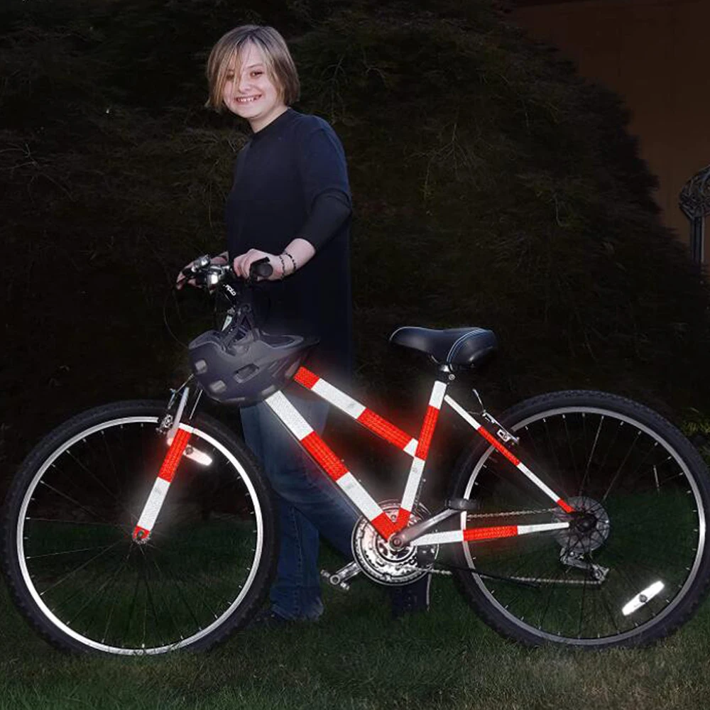 Super Sterke Reflecterende Tape Reflecterende Auto Stickers Fiets Sticker Reflector Strip Motorfiets Stickers Waarschuwingsborden Veiligheid Tape