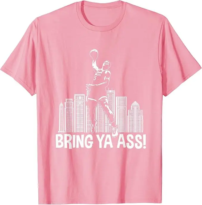 Minnesota 2024 Bring Ya Ass T-Shirt, Y2k Vintage Basketballspieler Grafik-Bekleidung für Damen und Herren, Kurzarm Weiches Baumwoll-T-Shirt – Detail 8