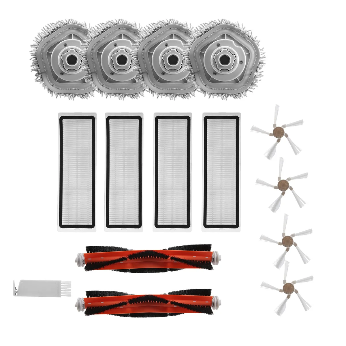 Accesorios para Robot aspirador Bot W10, Cepillo Lateral principal, filtro HEPA lavable, paño de mopa, repuestos