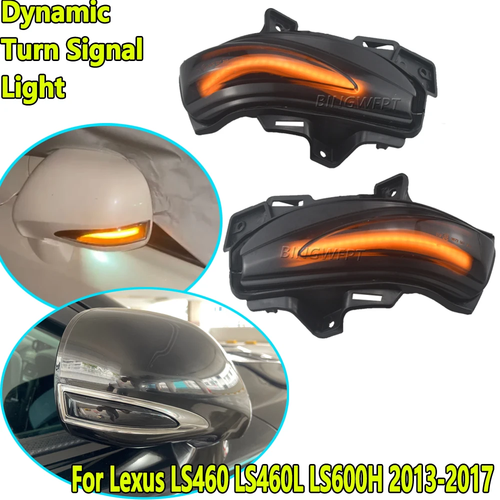 Auto Rear Mirror Indicator Parts For Lexus LS460 LS460L LS600H 2013-2017 S250 IS300C IS350 IS250C Dynamic Turn Signal LED Light