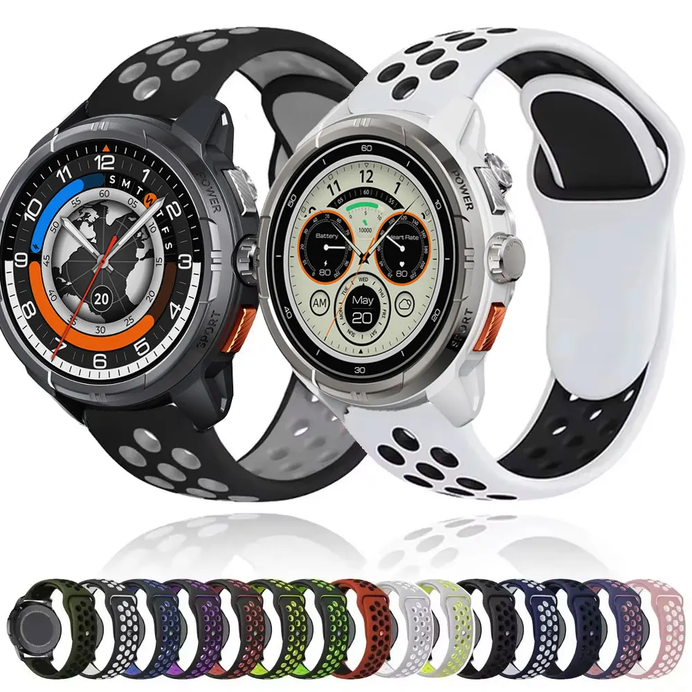 20 22mm Band For Haylou Solar Ultra/4 4S/Solar 5/Solar Lite Silicone Strap For Xiaomi Watch S4 Sport s5/s3/s2 Huawei GT6pro 46mm