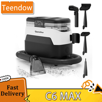 Teendow C6 MAX 3-In-1 Upholstery and Carpet Cleaner, 1650W Steam, 12000Pa Suction, Dual Tanks, Pet-Friendly, Multiple Nozzles