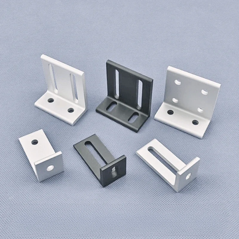 Alüminyum Profil Ayarlanabilir Bağlantı Açısı Eşitsiz Kenar Açısı Kodu 90 °   Dik Açı Bağlantılı Duvar Tutucu