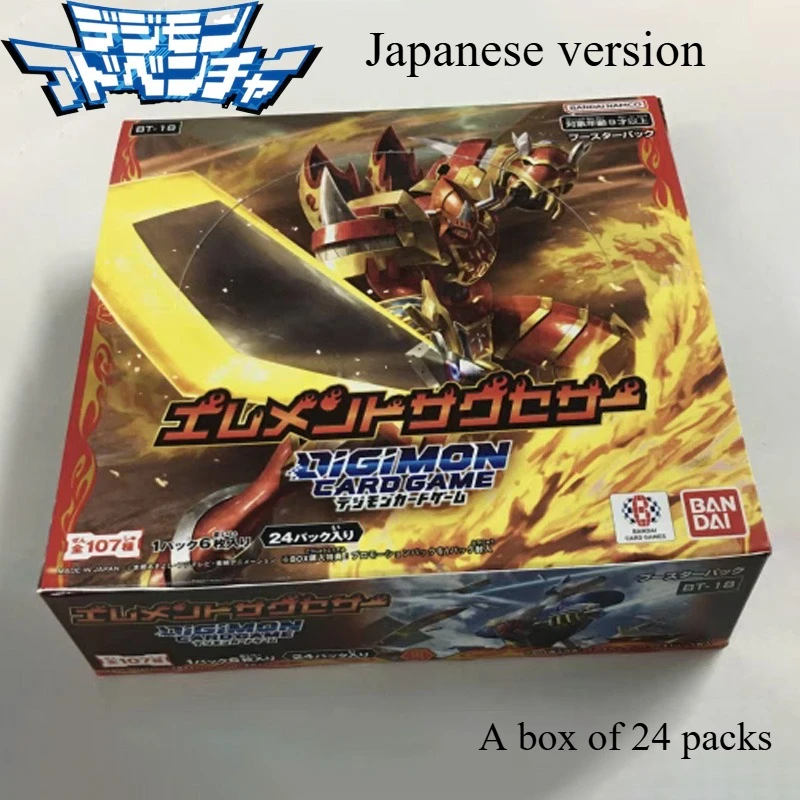 

Официальная карточная игра Bandai Digimon Booster Box BT-18, элемент, наследители, японская версия, аниме SR SEC, редкая коллекция карт, подарок