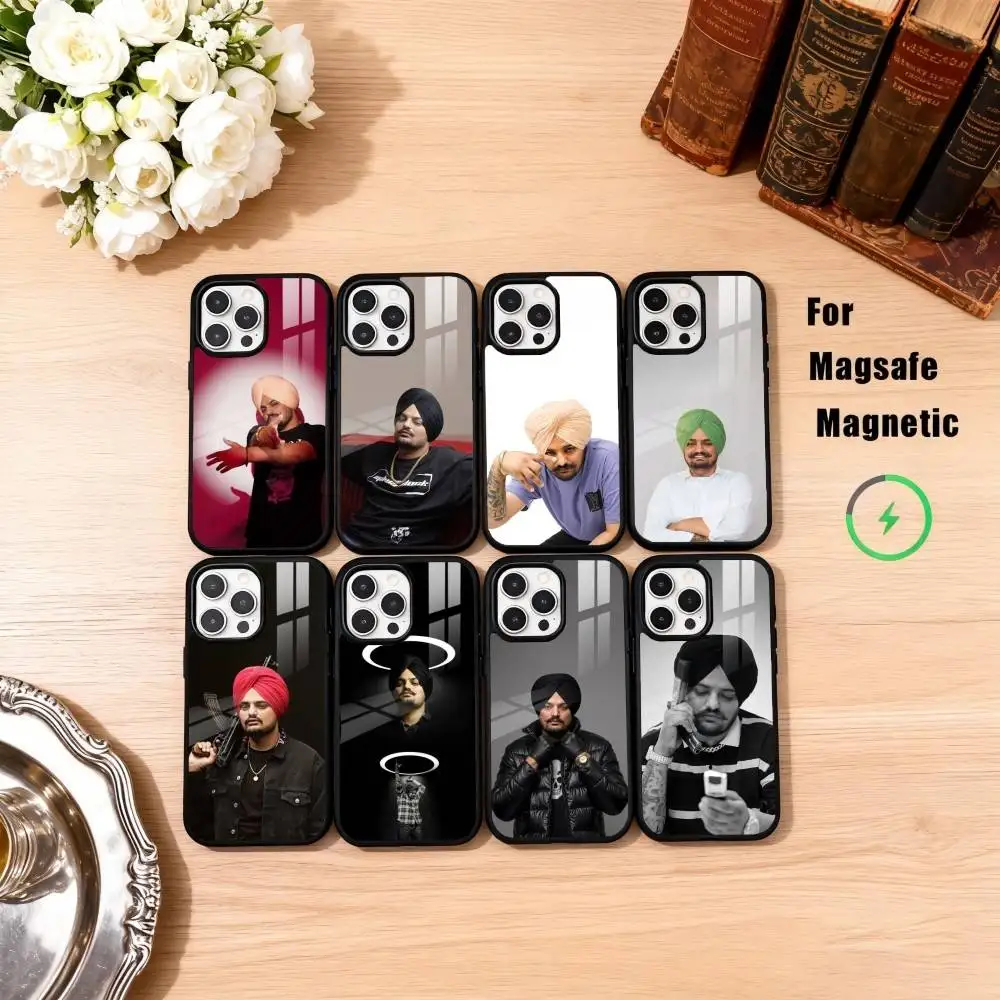 

Indian Rapper S-Sidhu M-Moose Wala Phone Case For iPhone17,16,15,14,13,12,11 Plus,Pro Max Magnetic For Magsafe Wireless Charging