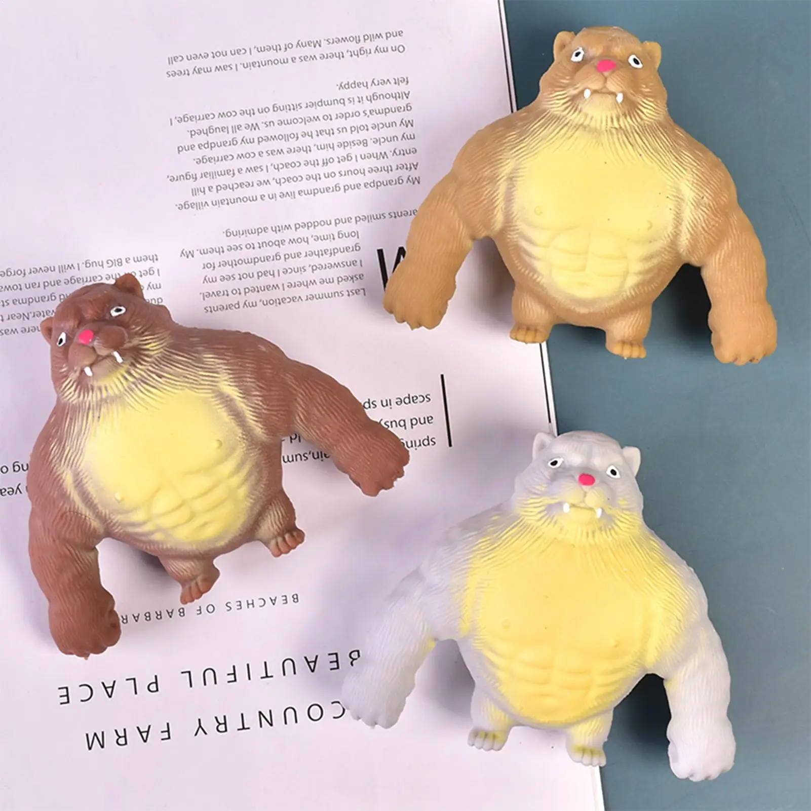 ของเล่นบีบรูปเสือจิ๋ว บีบแล้วคืนรูปช้าๆ ช่วยคลายเครียด สนุกสำหรับเด็กชาย เด็กหญิง และผู้ใหญ่ ของขวัญวันเกิด คริสต์มาส ปีใหม่