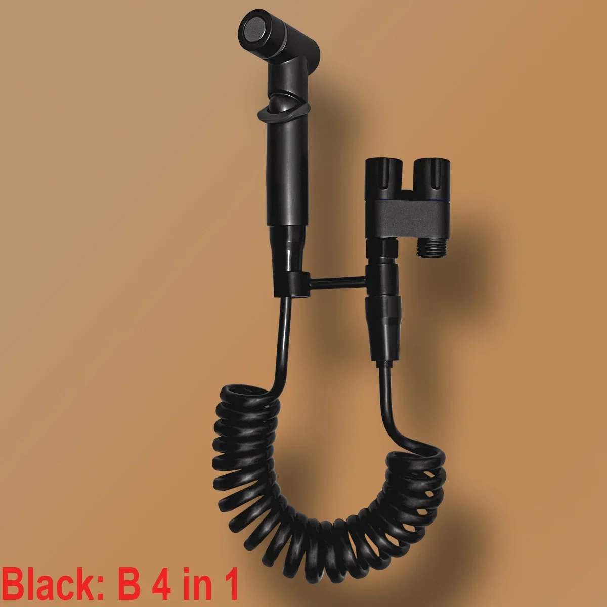 Bidet Toilet Spuitset, Handdouche voor Badkamer, Toilet Douche met Dubbele Uitlaat, Hoekventiel, Toilet Accessoires
