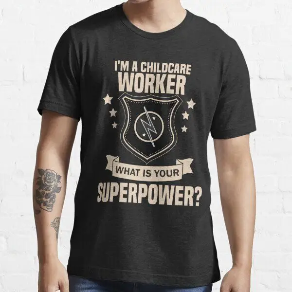 

NEW Limited Funny Childcare Worker Motivational Unisex T-shirt USA S -XXL