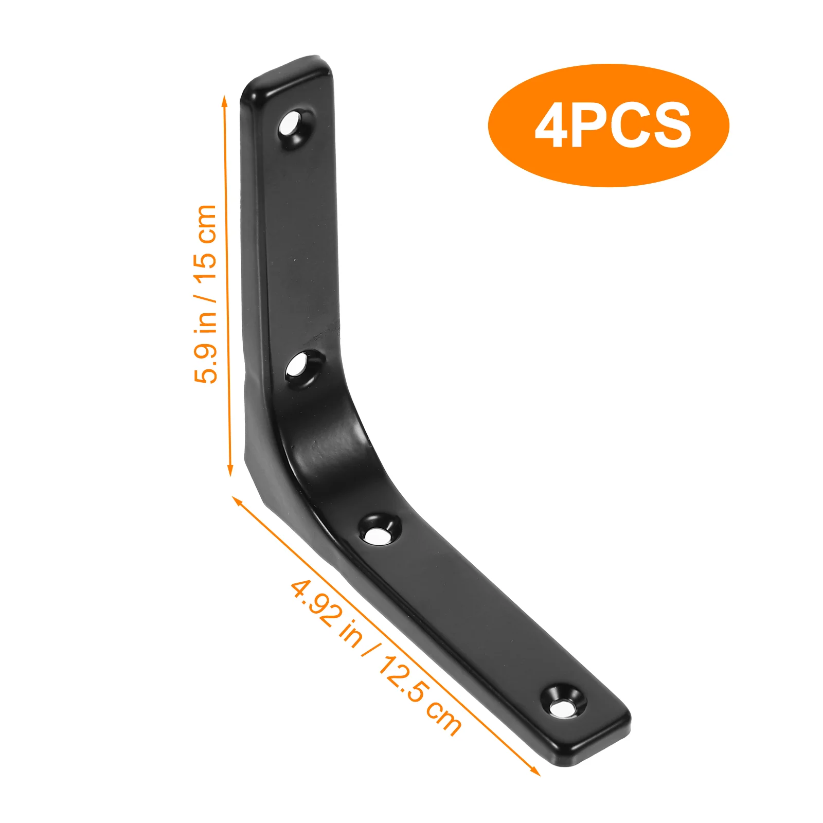 Flat Corner Brace Brackets for Shelves Stainless Steel Shelf Wall Mounted Accessories