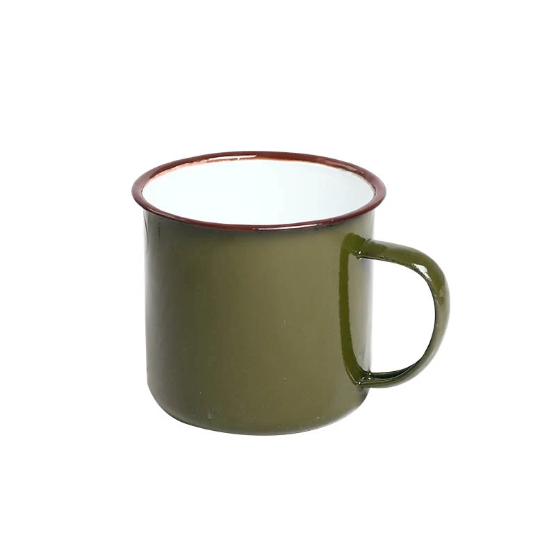 Vintage-Tassen mit Handgriff, aus Metall, Gusseisen, traditionelle chinesische Kaffeetasse. – Detail 1