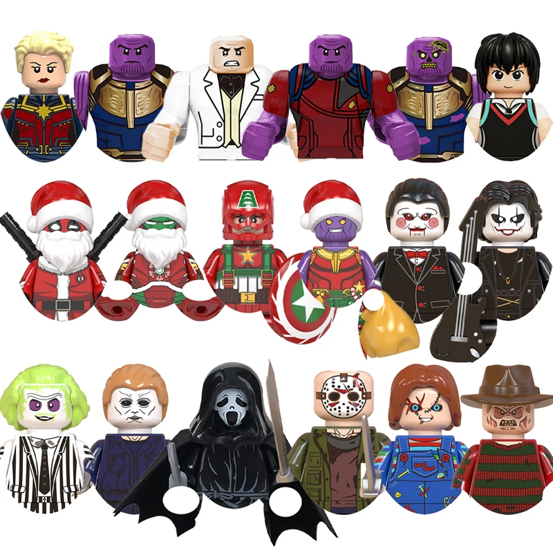 MARVEL Legends Building Toys Bricks CHristmas Halloween horror minifigures For Gifts  Mini Action Figures Toys Children