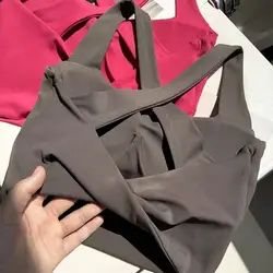 Sport Bra For Women Gym Push Up Shockproof Fitness Workout Vest Female Breathable Yoga Crop Top Bralette