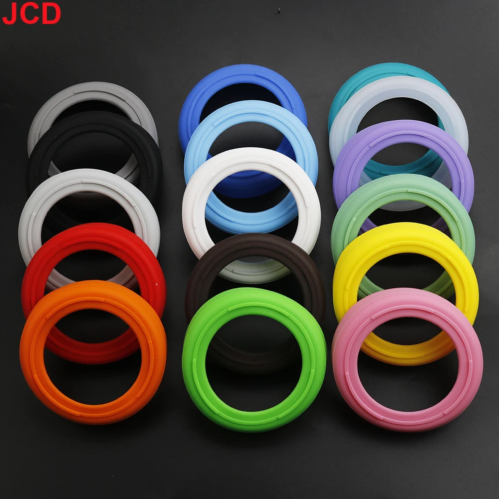 1piece 9CM 23G Colour Threaded Soft Silicone Cup Bottom Cover Wear Resistant Ring Sleeve Sheath Anti Slip Good Toughness Elastic