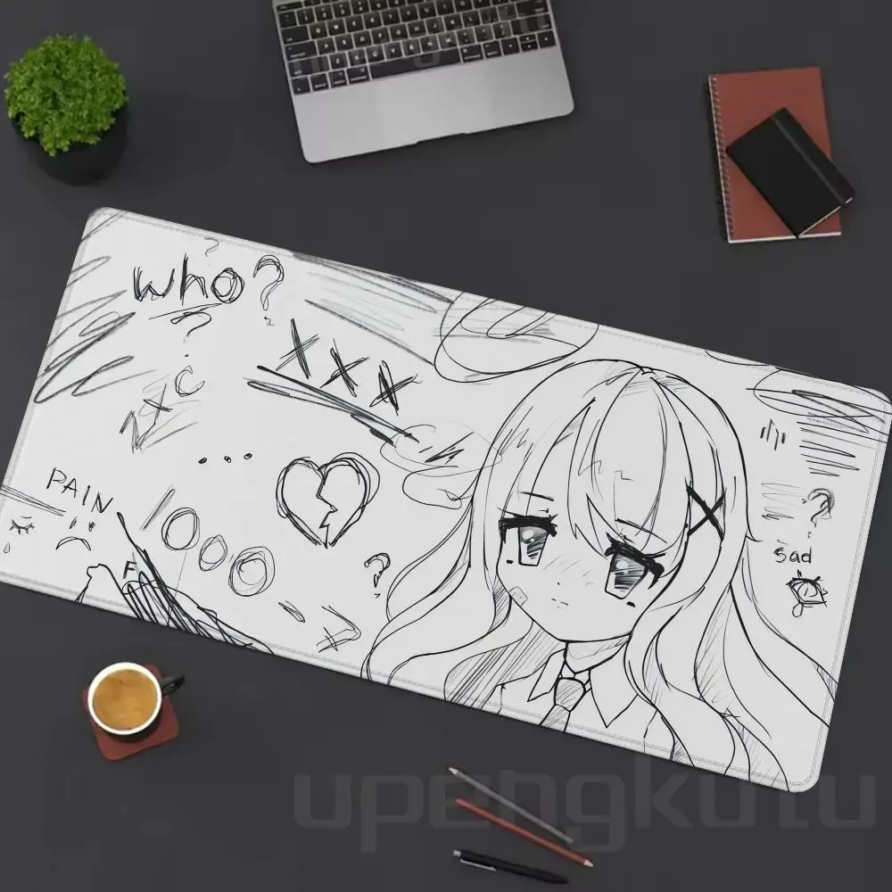 

Коврик для мыши с граффити для девочек, настольный коврик, милые коврики для мыши в стиле аниме, игровой коврик для ПК, стол, офисные аксессуары, геймерский коврик для клавиатуры, коврик для мыши, ковер