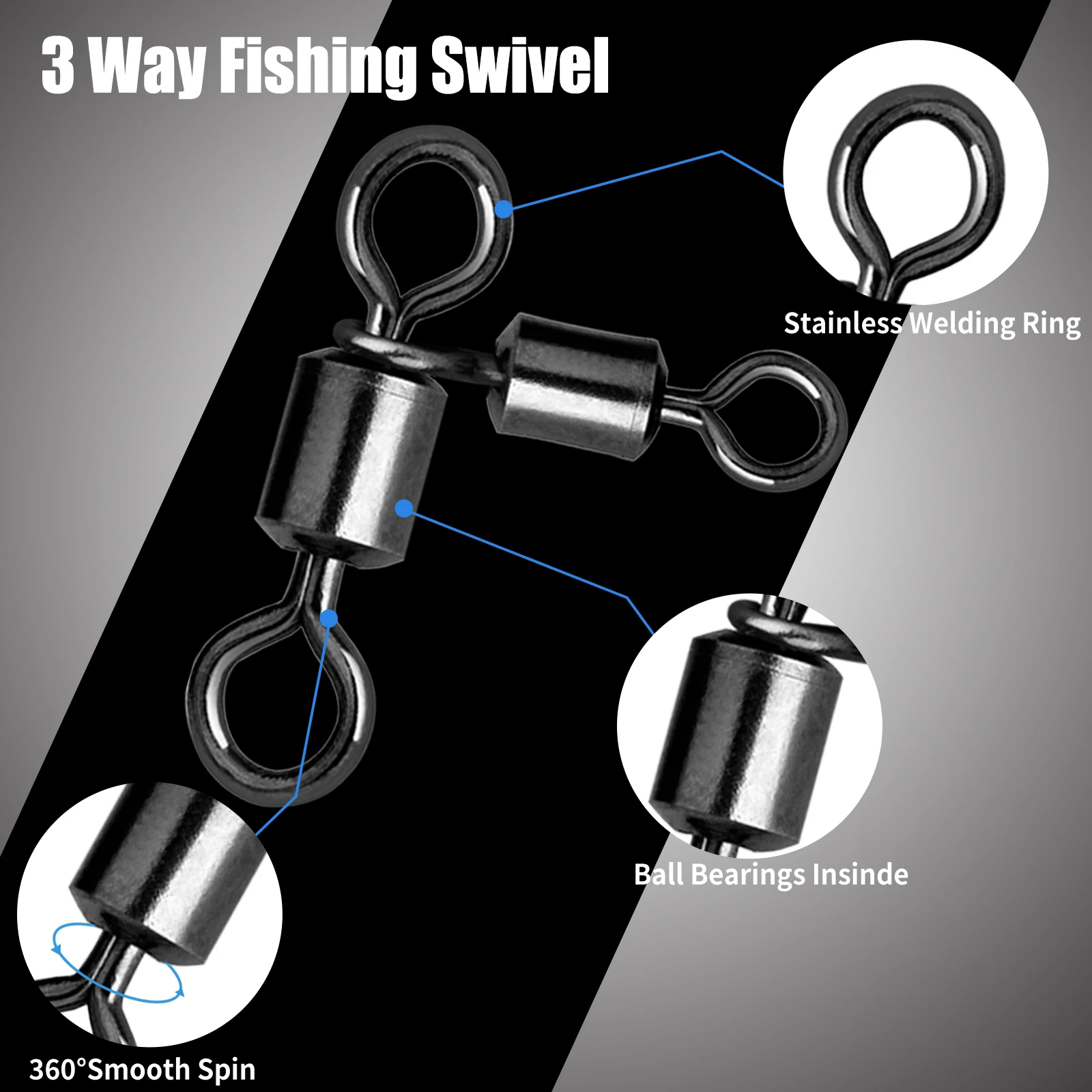 FishTrip Esmerillón 3 Vías – Alta Resistencia para Fondos - imagen 2