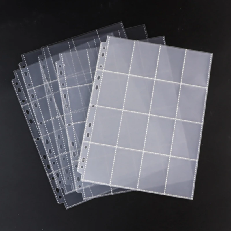 20/50Sheets Transparent Photo Albums Card Holder 16 Pockets Card Sleeves Postcards Sticker Organizers Stationery Accessories ZYF