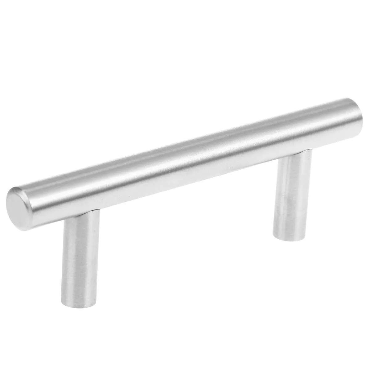 10Pcs Stainless Steel T Pull Handles 10x64x100mm Silver Rustproof Ergonomic Cabinet Drawer Furniture Pulls for Kitchen Wardrobe