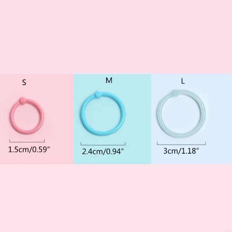 918C 10/15/30 Nhẫn Chất Kết Dính, Vòng Chất Kết Dính Lá Rời, Vòng Chất Kết Dính Sách Cho Thẻ Chỉ Mục