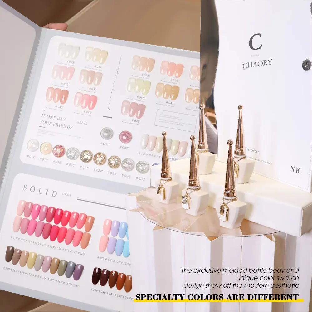 

CHAORY Hot Selling Custom Logo Nicole 288 Colors Gel Set Private Label Factory Price Wholesale Gel Polish Collection