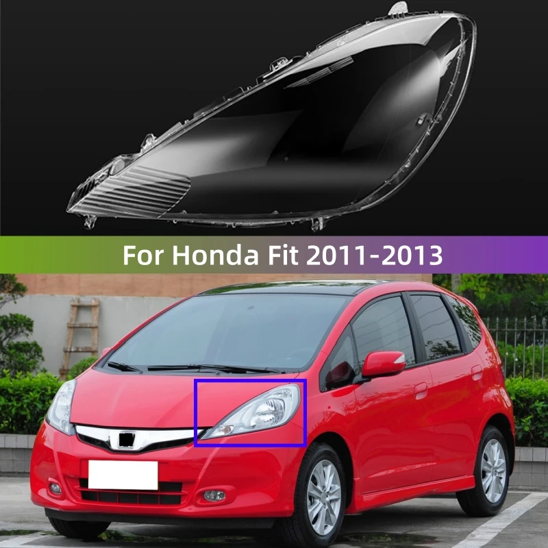 

For Honda Fit 2011 2012 2013 Accessories The Car Headlights Lights Glass Shell