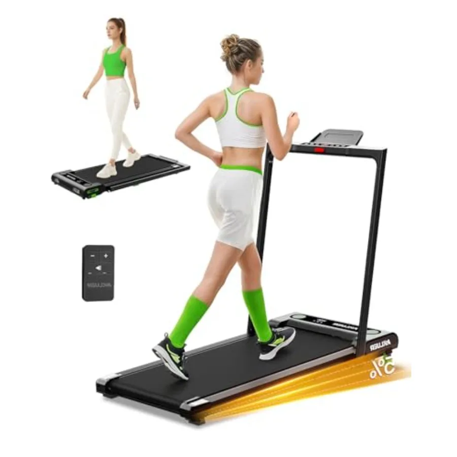 

Compact Walking Pad Treadmill 330lbs Capacity 2.5HP Motor 45dB Silent Operation Foldable Design with Remote Control Ideal for H
