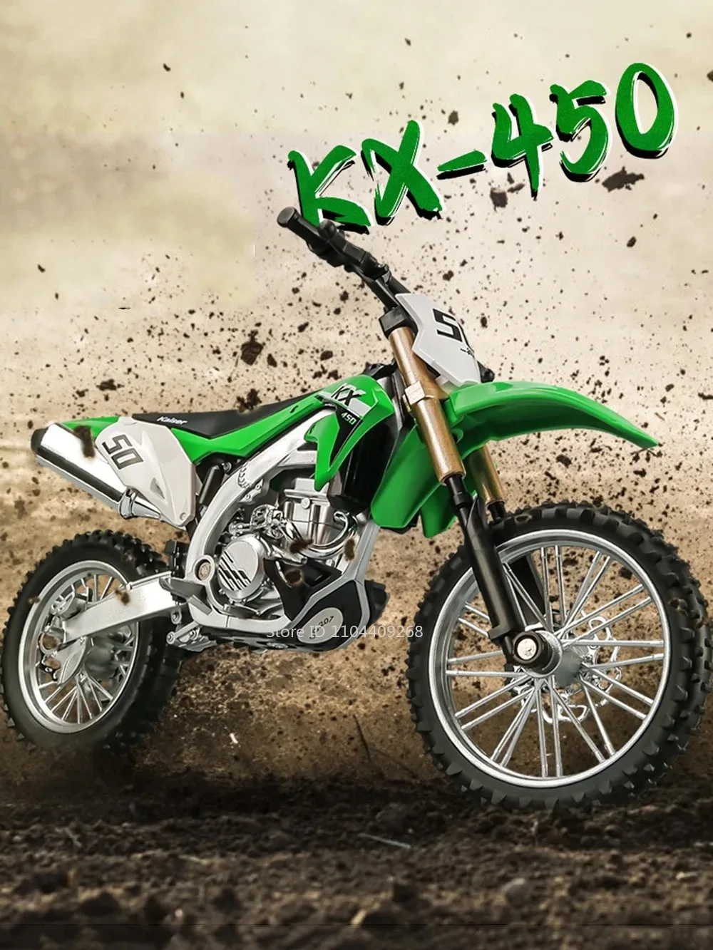 1:12 R Nine T Kawasaki KX450 Motorrad Modell Spielzeugauto Stoßdämpfung Rad Lenkmotor Modelle Spielzeug Beste Geschenke für Jungen – Detail 11
