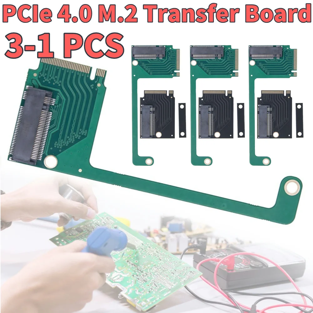 PCIe 4.0 M.2 Transfer Board Modified M.2 Hard Drive 90 Degrees SSD Adapter M.2 Modification Board for ASUS Rog Ally Handheld