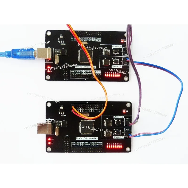 Flexray development board, dual-machine communication,to serial port, FlexRay to CAN