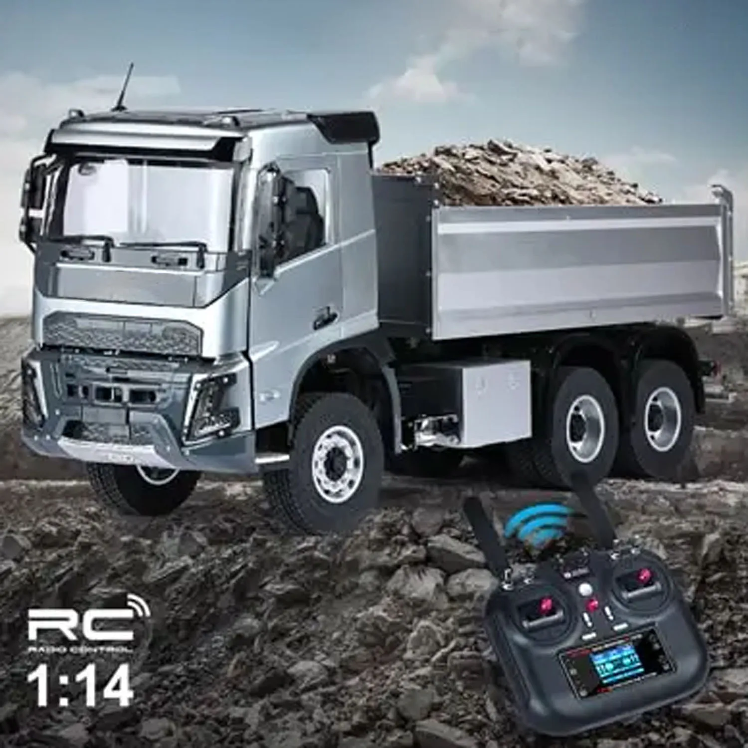

1/14 DoubleE E015 001 RC Самосвал RTR 6X4 Электрический подъемный RC Самосвал VO Металлические приводные валы Шасси Модель автомобиля для мальчиков