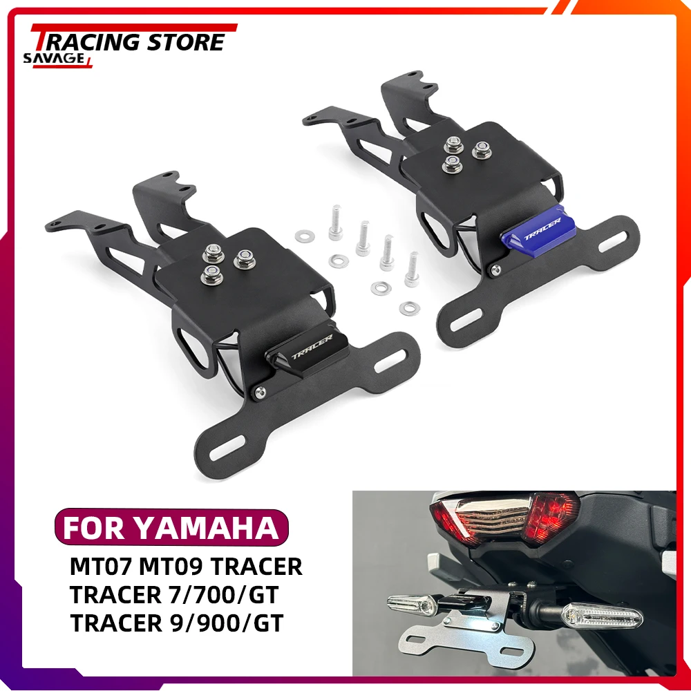 

NEW Motorcycle License Plate Holder LED Light For YAMAHA Tracer 7 700 GT Tracer 9 900 GT MT07 MT09 Tracer FJ09 Fender Eliminator